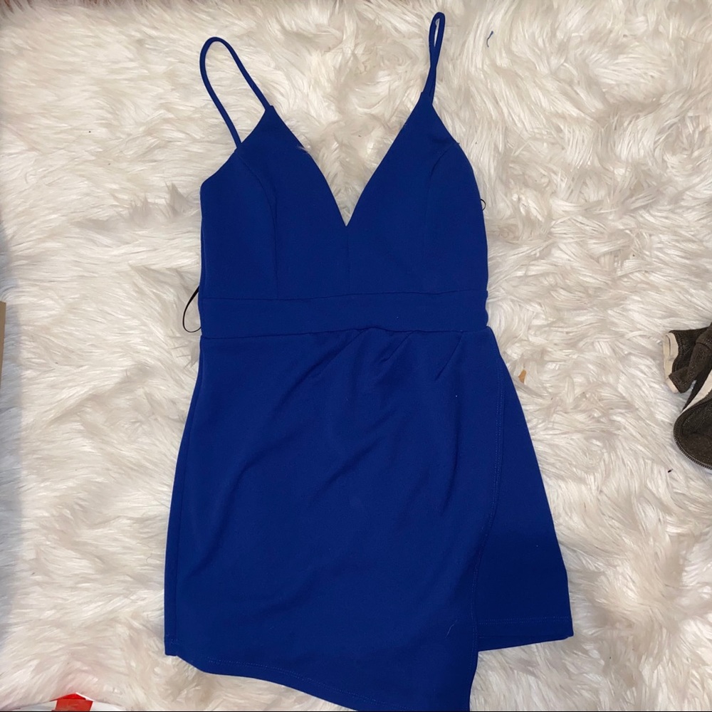 formal blue dress
